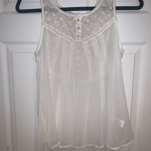 New with tags! White flowy tank top